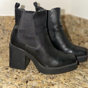 MIA Sleek Black Ankle Booties